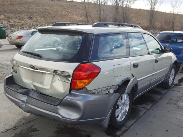 4S4BP61C757332091 - 2005 SUBARU LEGACY OUT BEIGE photo 4