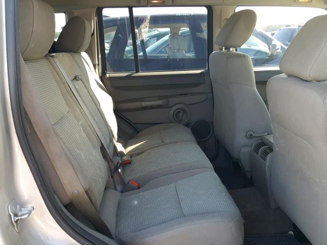 1J8HG48K17C659587 - 2007 JEEP COMMANDER ბეჟი ფოტო 6