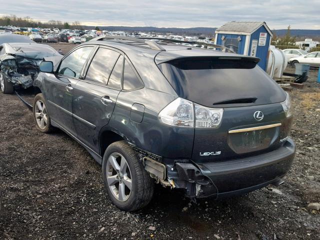 2T2HK31UX8C093221 - 2008 LEXUS RX 350 BLACK photo 3