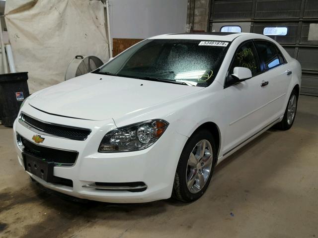 1G1ZD5E01CF215365 - 2012 CHEVROLET MALIBU 2LT WHITE photo 2