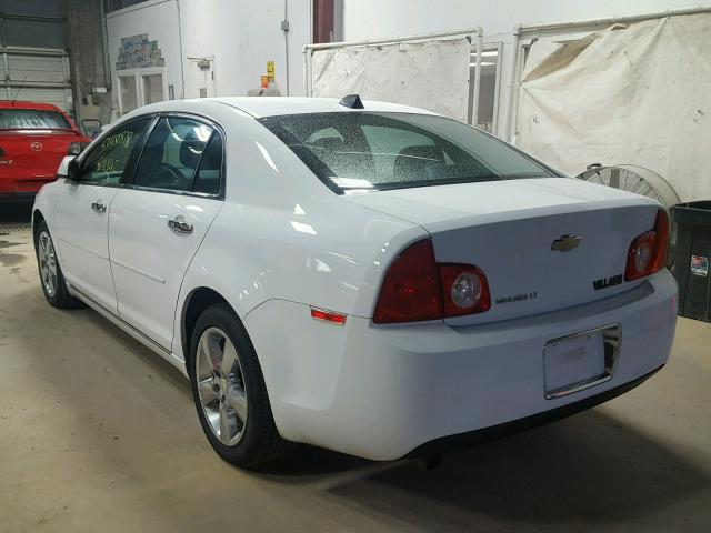 1G1ZD5E01CF215365 - 2012 CHEVROLET MALIBU 2LT WHITE photo 3