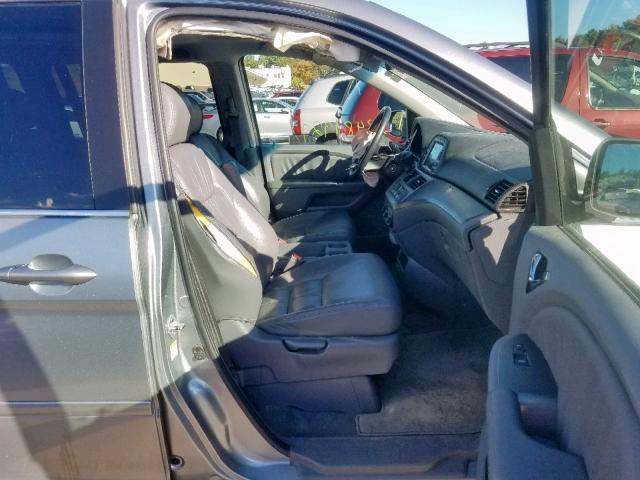 5FNRL38777B115529 - 2007 HONDA ODYSSEY EX BLUE photo 5