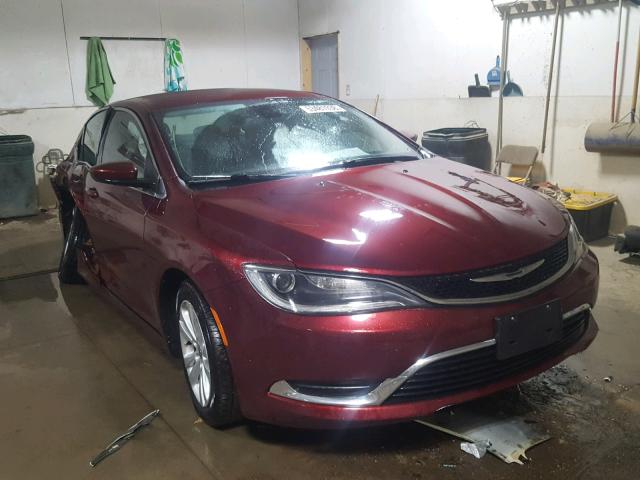 1C3CCCAB4FN695783 - 2015 CHRYSLER 200 LIMITE BURGUNDY photo 1