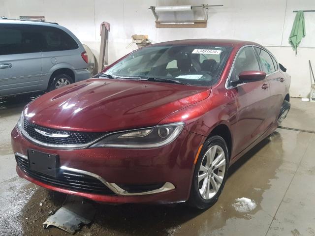 1C3CCCAB4FN695783 - 2015 CHRYSLER 200 LIMITE BURGUNDY photo 2