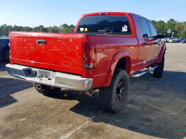 3D7LX39C26G197271 - 2006 DODGE RAM 3500 RED photo 4