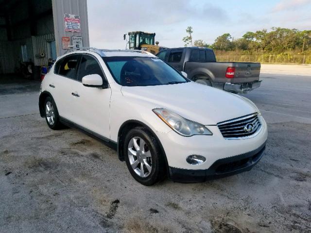 JNKAJ09E88M303496 - 2008 INFINITI EX35 BASE WHITE photo 1