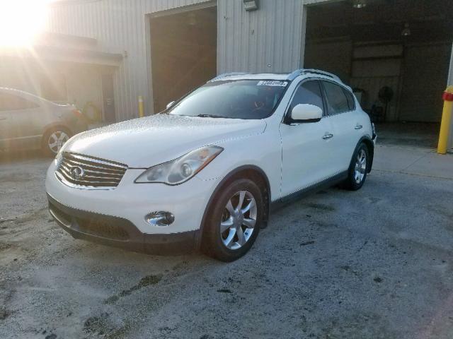 JNKAJ09E88M303496 - 2008 INFINITI EX35 BASE WHITE photo 2