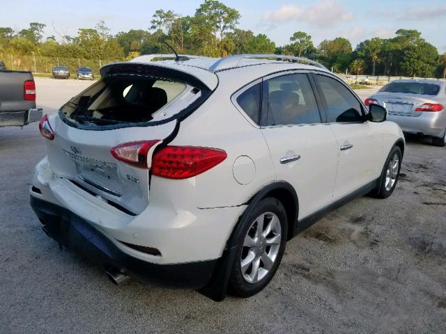 JNKAJ09E88M303496 - 2008 INFINITI EX35 BASE WHITE photo 4