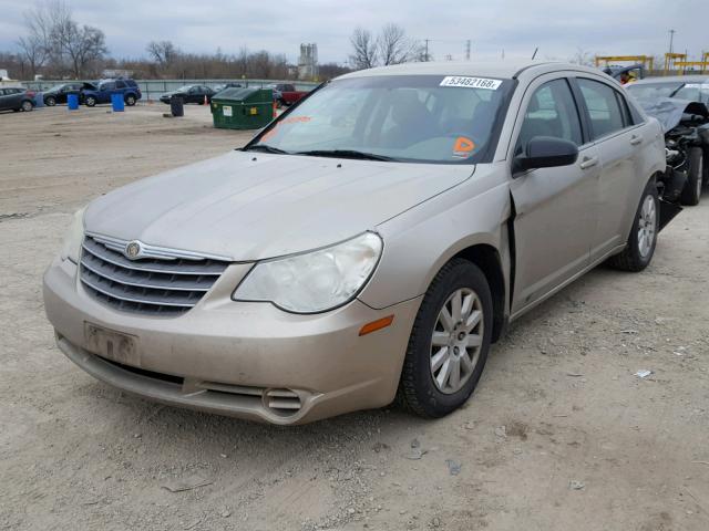 1C3LC46R78N195776 - 2008 CHRYSLER SEBRING LX GOLD photo 2