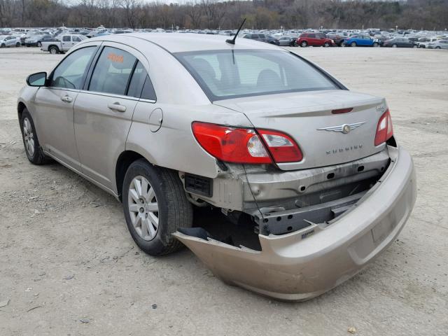 1C3LC46R78N195776 - 2008 CHRYSLER SEBRING LX GOLD photo 3