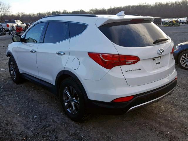 5XYZU3LBXDG041780 - 2013 HYUNDAI SANTA FE S WHITE photo 3