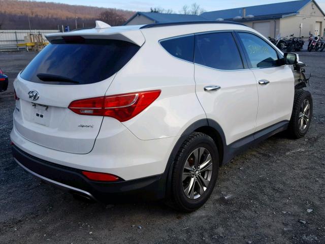 5XYZU3LBXDG041780 - 2013 HYUNDAI SANTA FE S WHITE photo 4