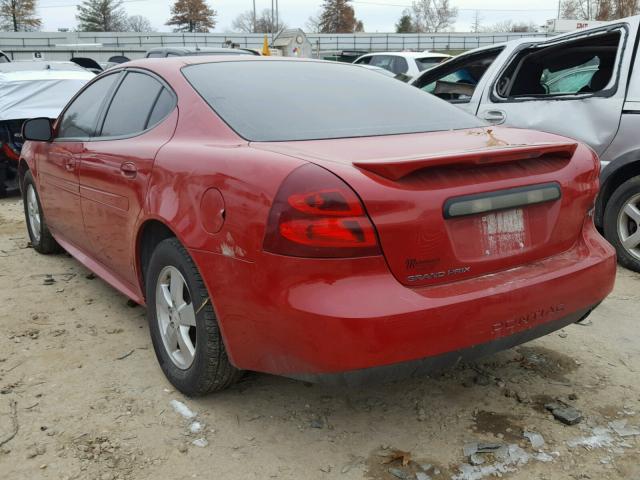 2G2WP552481162182 - 2008 PONTIAC GRAND PRIX RED photo 3