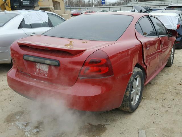 2G2WP552481162182 - 2008 PONTIAC GRAND PRIX RED photo 4