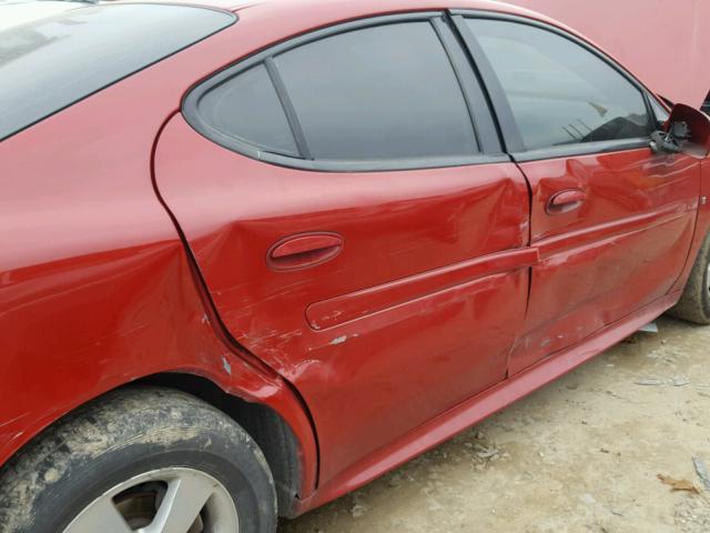 2G2WP552481162182 - 2008 PONTIAC GRAND PRIX RED photo 9