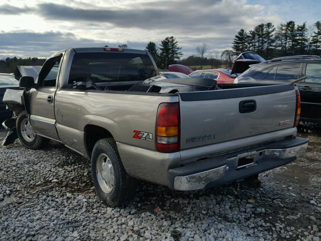 1GTEK14T43Z335420 - 2003 GMC NEW SIERRA BEIGE photo 3