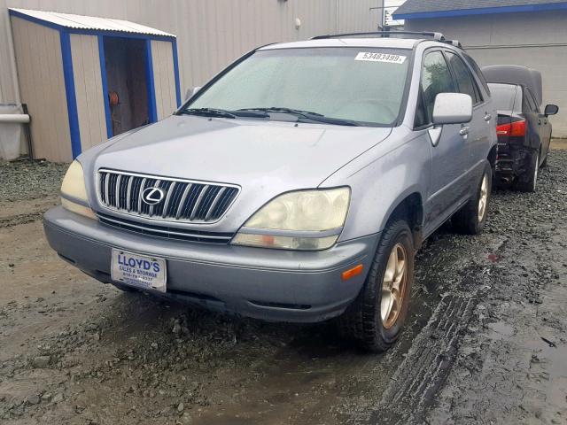 JTJGF10U330164334 - 2003 LEXUS RX 300 SILVER photo 2