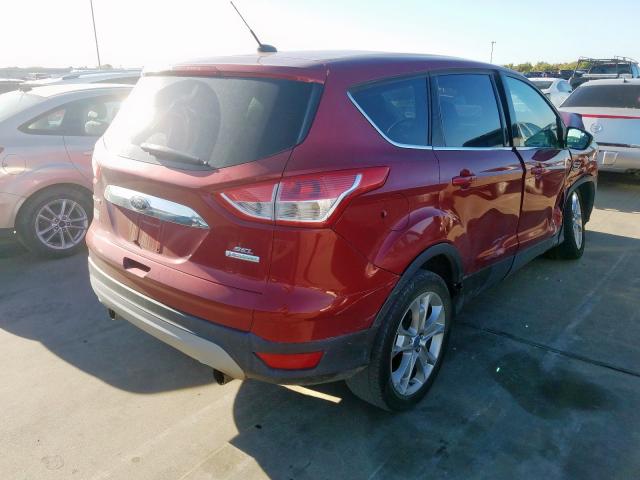 1FMCU0HX4DUB85988 - 2013 FORD ESCAPE SEL RED photo 4