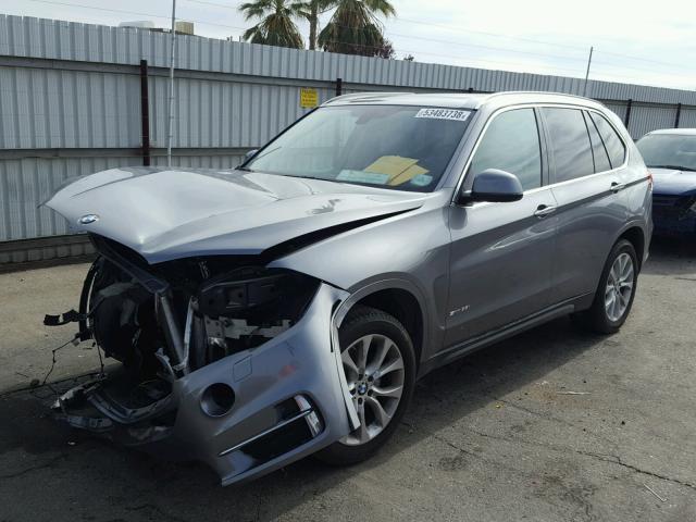 5UXKR2C58E0C00375 - 2014 BMW X5 SDRIVE3 GRAY photo 2