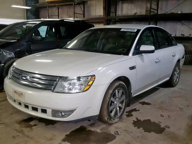 1FAHP24W79G125063 - 2009 FORD TAURUS SEL WHITE photo 2