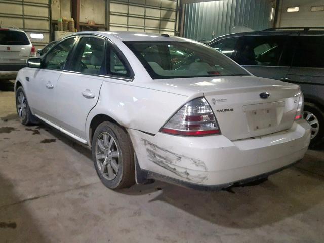 1FAHP24W79G125063 - 2009 FORD TAURUS SEL WHITE photo 3