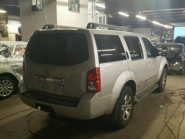 5N1AR1NB7CC614424 - 2012 NISSAN PATHFINDER SILVER photo 4