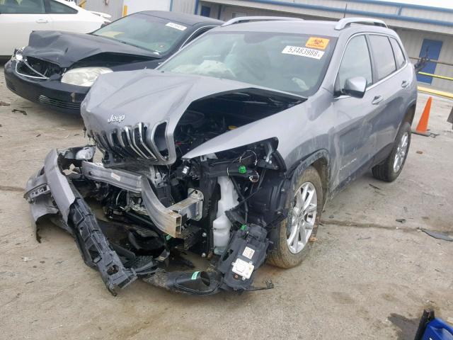 1C4PJLCB8HW669023 - 2017 JEEP CHEROKEE L SILVER photo 2