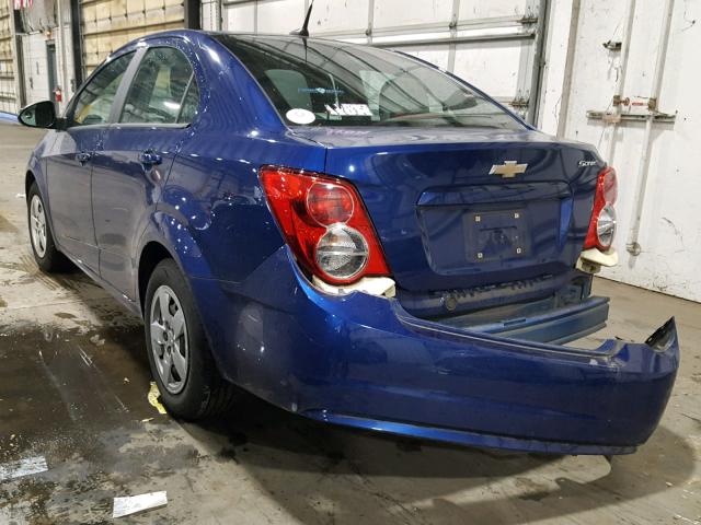 1G1JA5SG2D4145198 - 2013 CHEVROLET SONIC LS 蓝色 照片 3