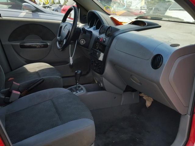 KL1TD52615B326666 - 2005 CHEVROLET AVEO BASE Qırmızı foto 5