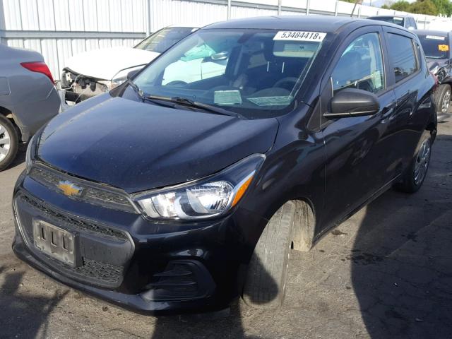 KL8CB6SA7GC578159 - 2016 CHEVROLET SPARK LS BLACK photo 2