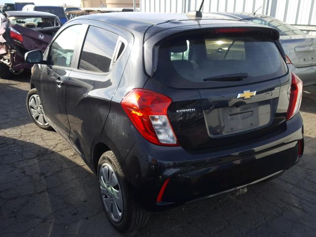 KL8CB6SA7GC578159 - 2016 CHEVROLET SPARK LS BLACK photo 3