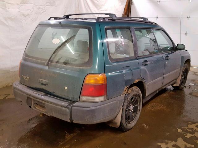 JF1SF635XYH722158 - 2000 SUBARU FORESTER L GREEN photo 4