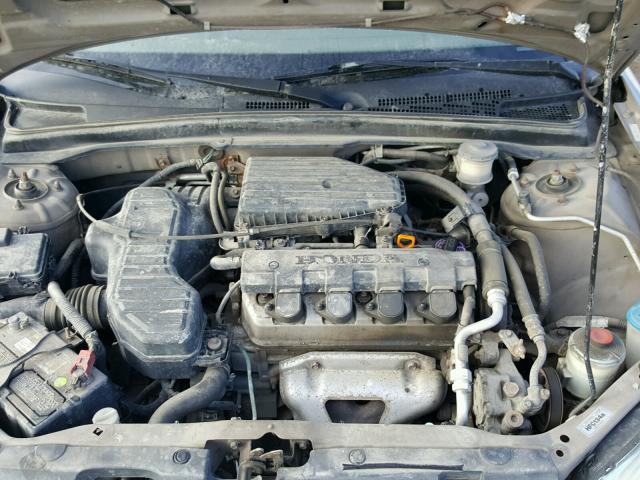 2HGES16472H938481 - 2002 HONDA CIVIC DX GOLD photo 7