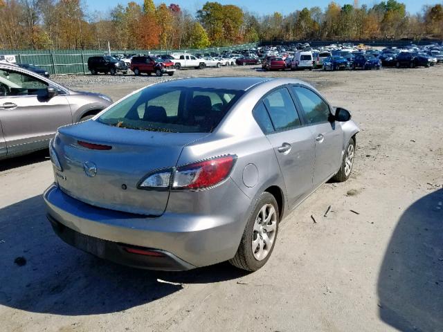 JM1BL1SF7A1199082 - 2010 MAZDA 3 I SILVER photo 4