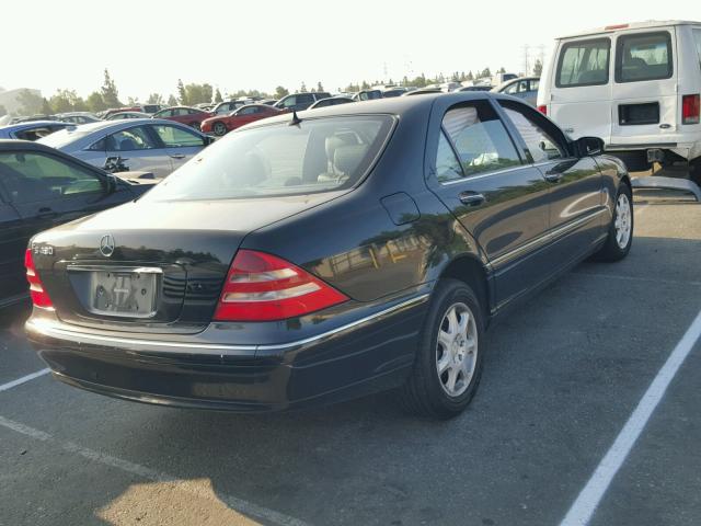 WDBNG70J4YA118950 - 2000 MERCEDES-BENZ S 430 BLACK photo 4