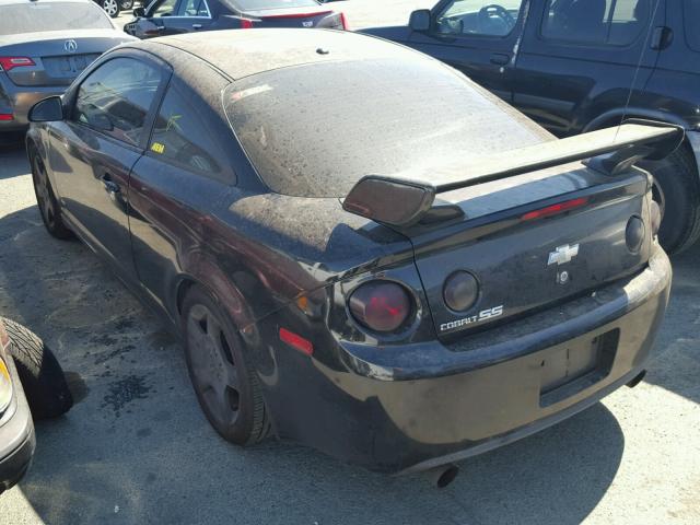 1G1AM15B167837633 - 2006 CHEVROLET COBALT SS BLACK photo 3