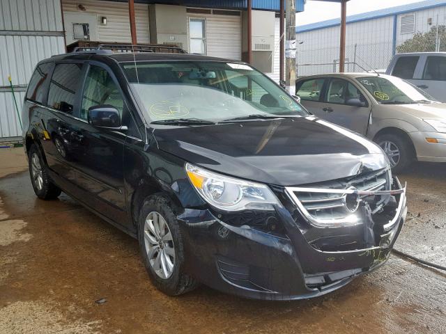 2C4RVABG8CR393636 - 2012 VOLKSWAGEN ROUTAN SE BLACK photo 1