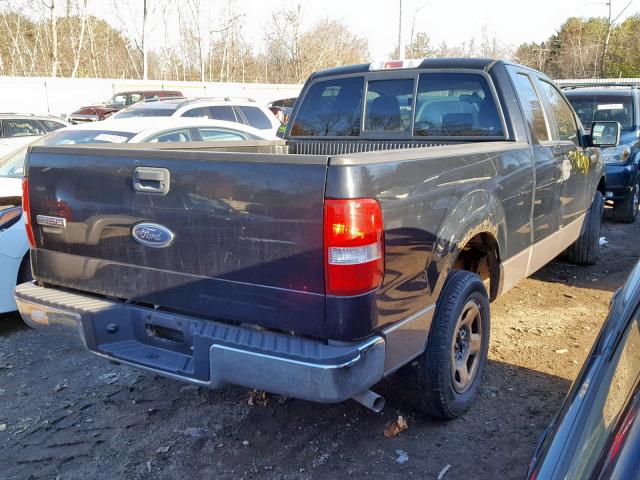 1FTRX12W65FA83822 - 2005 FORD F150 BLACK photo 4