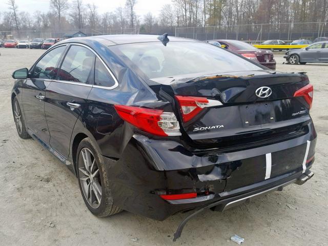 5NPE34AB4FH048679 - 2015 HYUNDAI SONATA SPO BLACK photo 3