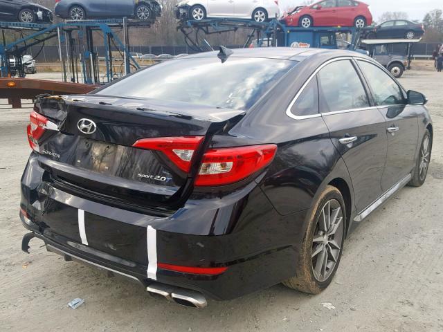 5NPE34AB4FH048679 - 2015 HYUNDAI SONATA SPO BLACK photo 4