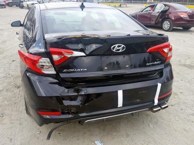 5NPE34AB4FH048679 - 2015 HYUNDAI SONATA SPO BLACK photo 9