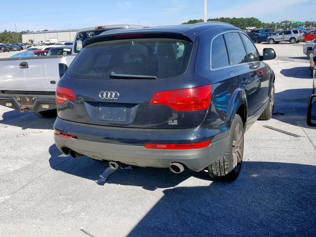 WA1AV94L07D034550 - 2007 AUDI Q7 4.2 QUA BLUE photo 4