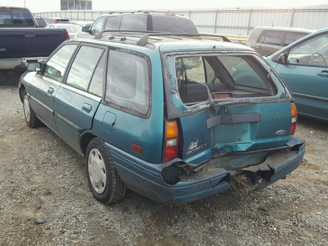 1FARP15J8RW203082 - 1994 FORD ESCORT LX GREEN photo 3