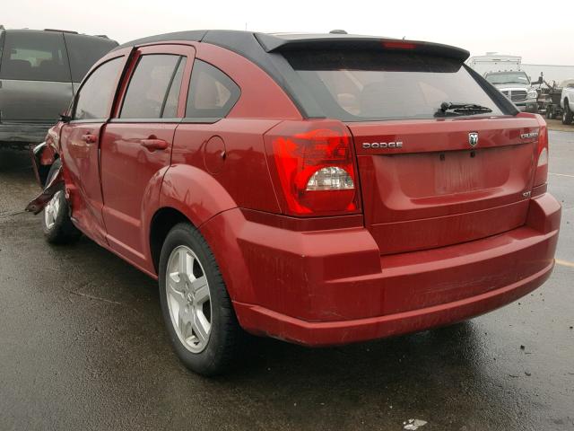 1B3HB48A29D142312 - 2009 DODGE CALIBER SX RED photo 3