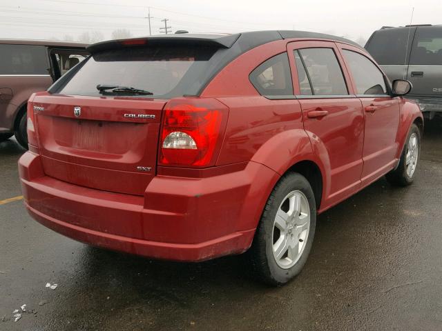 1B3HB48A29D142312 - 2009 DODGE CALIBER SX RED photo 4