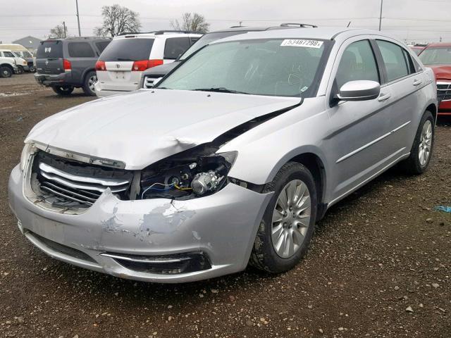 1C3CCBAG8CN316575 - 2012 CHRYSLER 200 LX SILVER photo 2