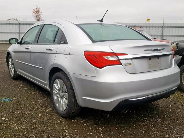 1C3CCBAG8CN316575 - 2012 CHRYSLER 200 LX SILVER photo 3