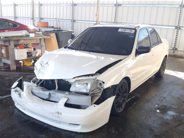 JM1BJ2214X0178401 - 1999 MAZDA PROTEGE ES WHITE photo 2