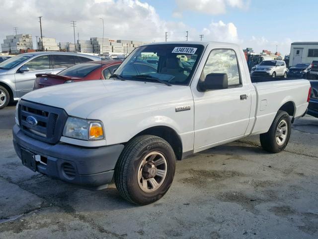 1FTYR10D39PA44340 - 2009 FORD RANGER WHITE photo 2