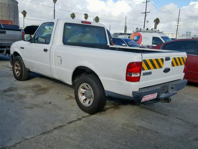 1FTYR10D39PA44340 - 2009 FORD RANGER WHITE photo 3